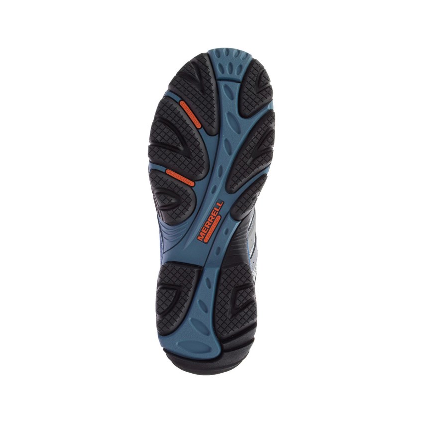 Bottes de Securite Merrell Strongfield Mid Waterproof Comp Toe Grise/Bleu Homme | Y.E.IEIU